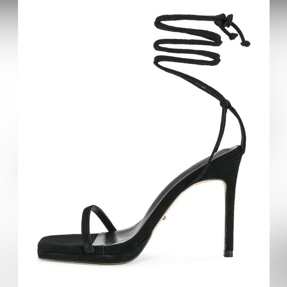 Tony Bianco | Fleur Lace Up Sandals In Black Suede Size 9 NEW - Picture 12 of 12